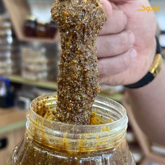 معجون کلحر طب سنتی درمان نازایی بانوان طب هندی ایرانی-ترکیب ۱۶ گیاه خاص+۶۰ گرم ژل رویال +عسل کنار---۱۰۰۰گرم